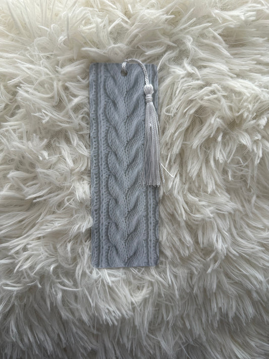 Cable Knit Sweater Bookmark