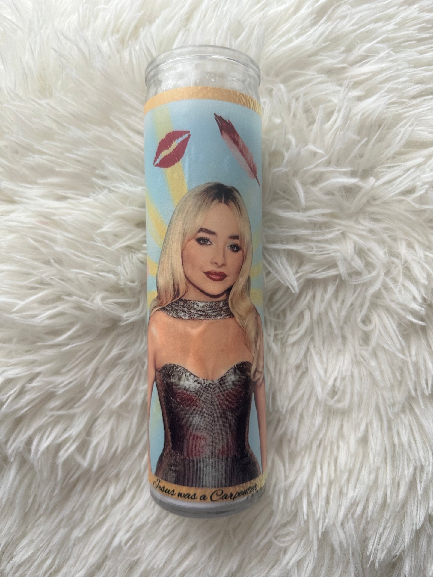 Jesus Was a Carpenter Prayer Candle