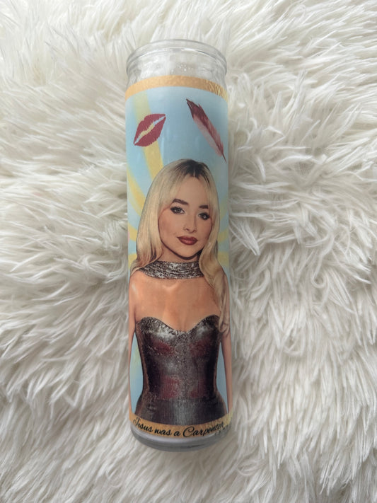Jesus Was a Carpenter Prayer Candle